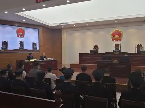 邯山区人民检察院依法派员出庭涉恶案件庭审现场