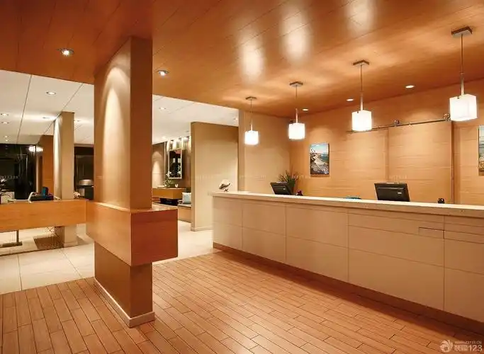 最新小型宾馆大厅装修效果图片大全