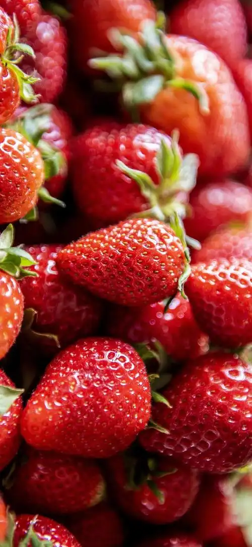 新鲜蔬果草莓高清手机壁纸