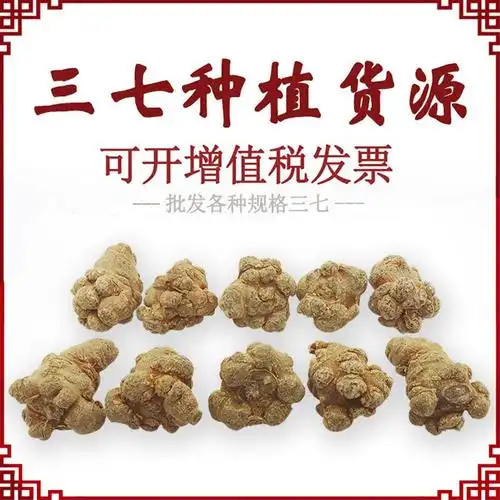 产地批发三七 20头30头40头田七云南三七头 三七粉云南文山三七粉