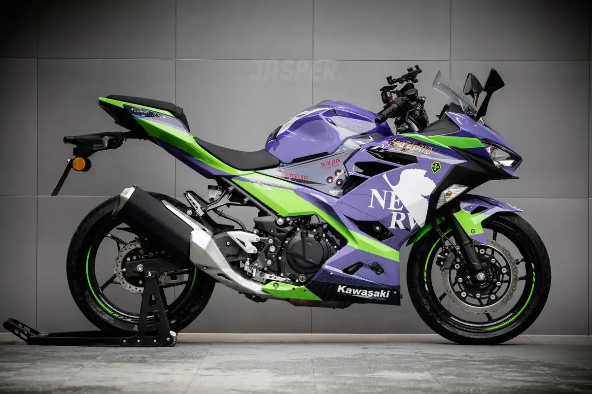 川崎ninja400初号机涂装 少年,驾驶你的eva初号机暴走吧!