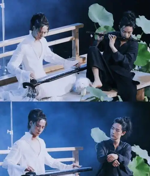 肖战王一博大片曝光堪称绝美古风网友王甜甜把衣服穿好