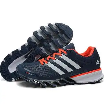 adidas阿迪达斯 刀锋战士2代跑鞋 男女运动休闲情侣鞋 8289(深蓝桔 45
