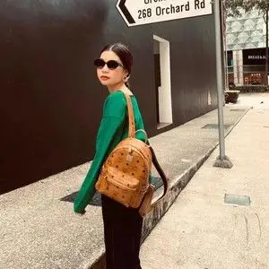 mcm女包 经典印花侧铆钉小号/中号双肩包超迷你mini单肩斜挎背包