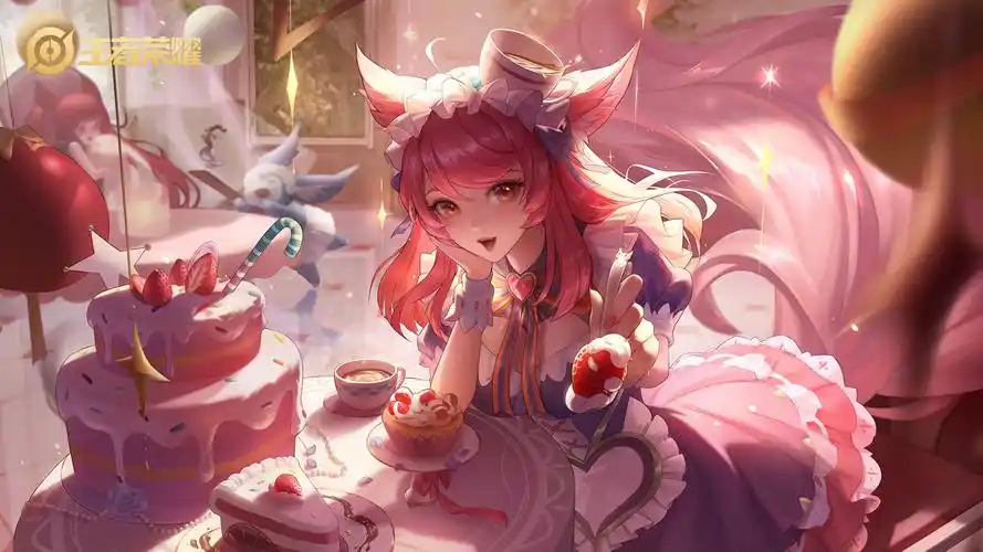 妲己女仆咖啡王者荣耀壁纸