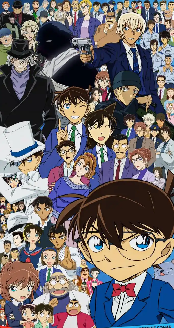 官方最新柯南角色全家福,据说有88个角色.#名侦探柯南