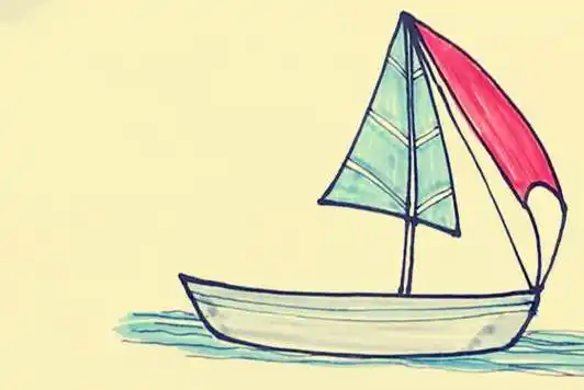 帆船简笔画 帆船简笔画简单又好看