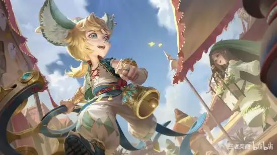 《王者荣耀》李元芳新皮肤演示:云中漠地的摇铃者