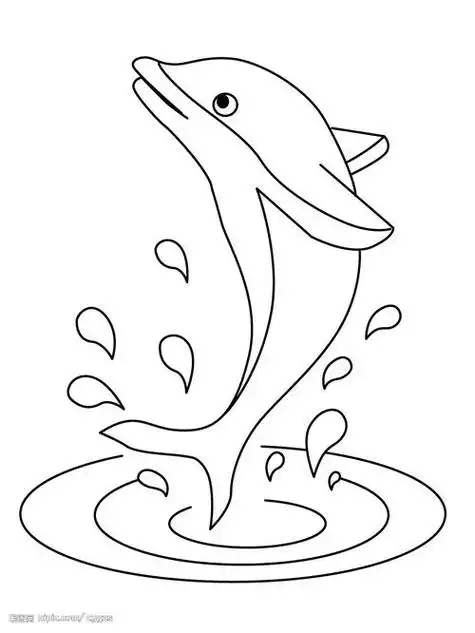 最简单的海豚简笔画 最简单的海豚简笔画卡通