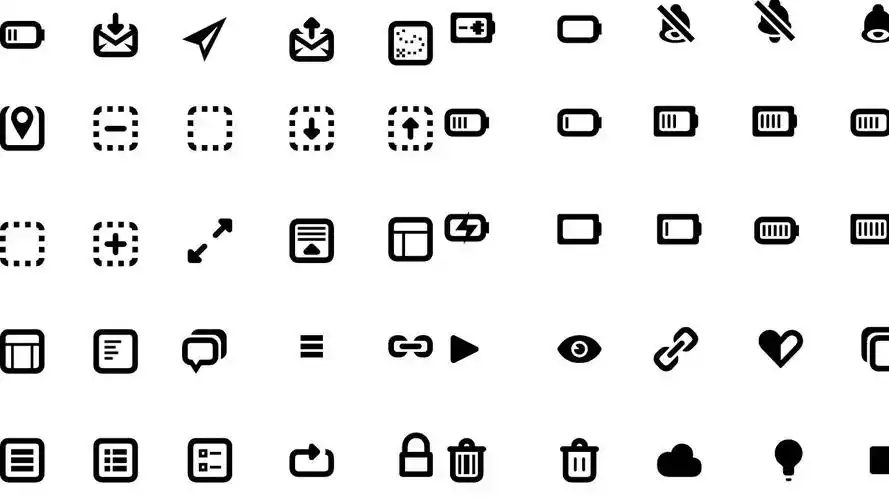 1000个实用icon图标ppt矢量可编辑合集