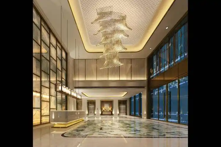 星级酒店大堂酒店大厅前台合集快捷酒店照片效果图参考素材