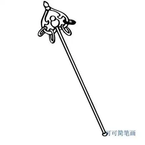 叶罗丽魔法魔法杖简笔画