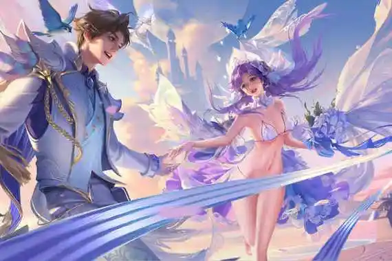 王者荣耀大乔挚爱花嫁去掉所有服装