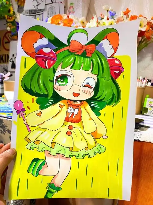 q版小女孩含步骤图