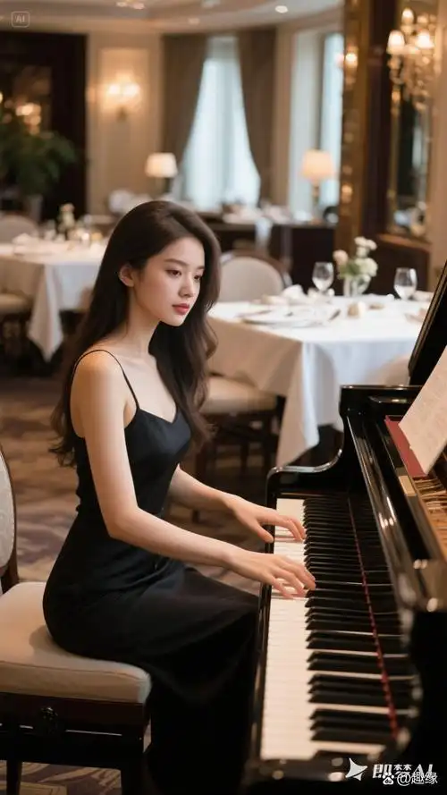 坐在钢琴前的美女姐姐,简直是人间宝藏!