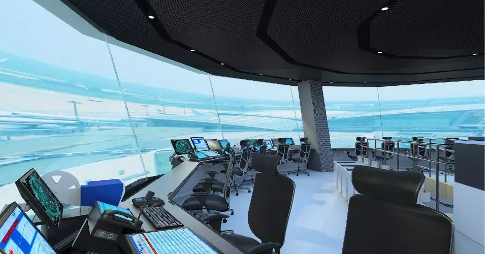 大兴机场西塔塔台席位及吊顶照彰作为航空特型控台定制专家,为每位