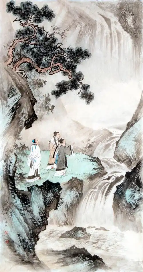 闫焕然山水人物画近作赏析