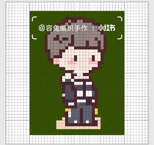 帮我找找原作者@下可以吗#手工  #像素画  #王一博