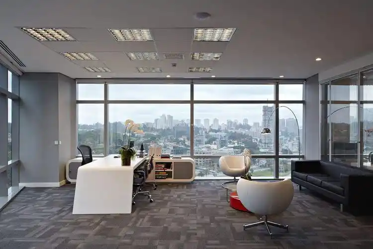 老总办公室装修设计效果图