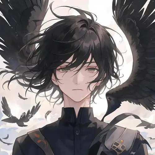 男生头像#插画分享#插画头像#天使#黑暗天使#恶魔#天使与恶魔#二次元