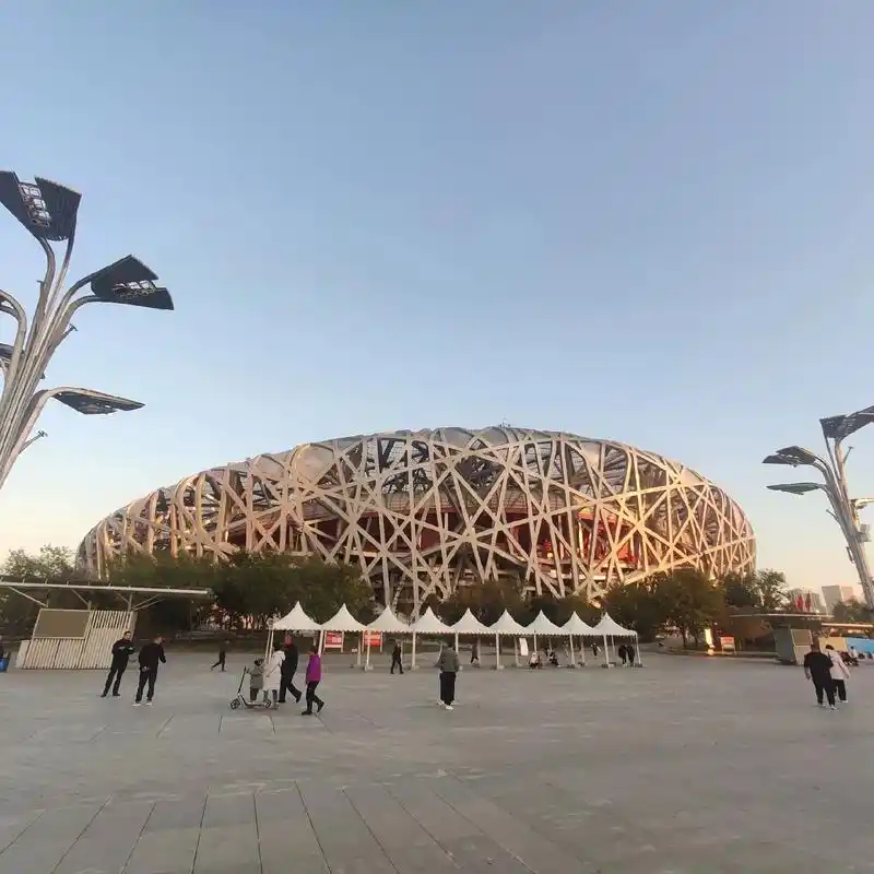 中国国家体育馆-鸟巢,它是2008年北京奥运会和2022年冬 - 抖音