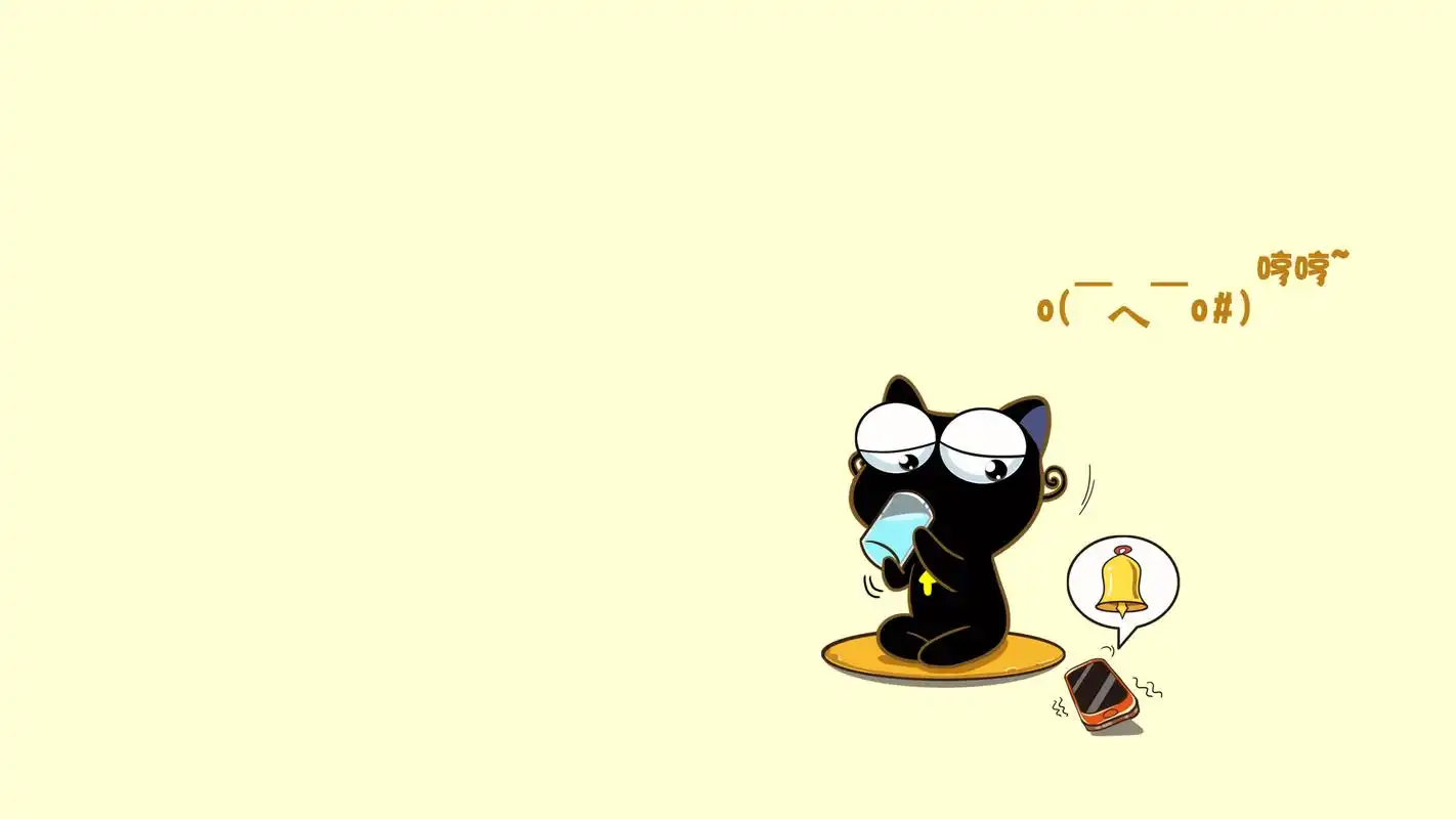 up喵猫咪可爱卡通图片桌面壁纸