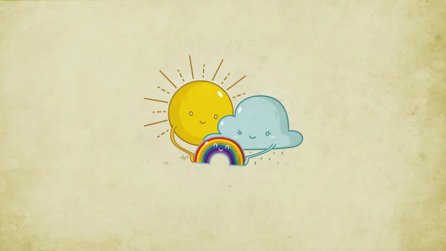 清新简约风格创意宽屏桌面壁纸