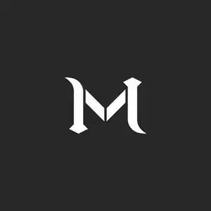 书法字母书法字母 m照片