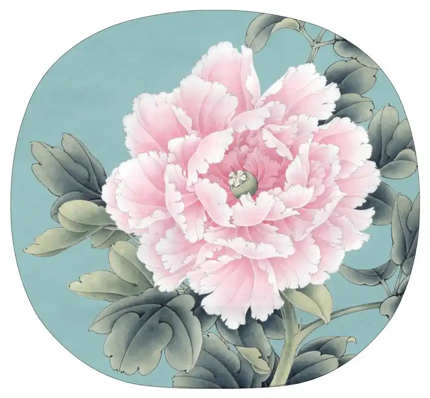 秋日生活创作季# 李晓明工笔牡丹赵粉绘制步骤