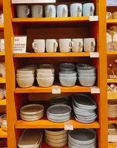 muji无印良品国内代购 炻瓷系列餐具 碗/马克杯/碟/托盘/椭圆碟