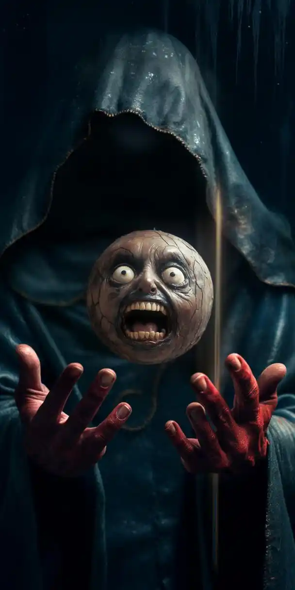 无处安放的恐怖脸庞!#ai绘画