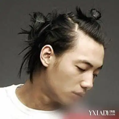 图男士长发扎辫子发型展示酷帅的扎辫子发型推荐