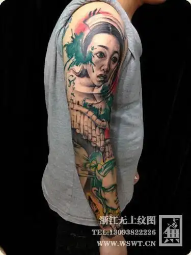 纹身小手臂花臂图案 纹身图案男手臂花臂佛 纹身小图案男手臂(2)