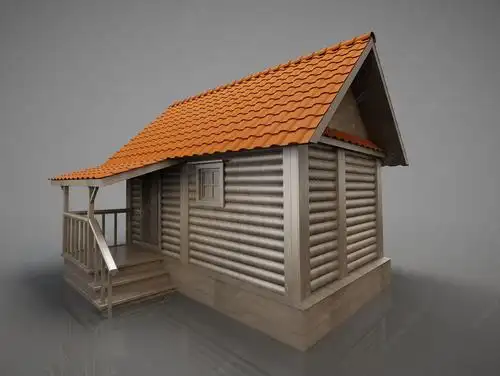 3d小木屋模型