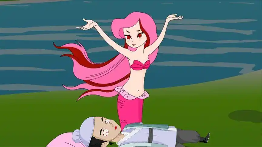 悬疑推理:可怕!小河边的美人鱼雕像,会变成怪物将人掐死!