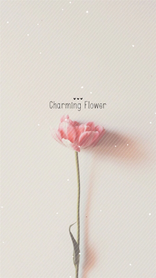 文艺小清新花朵h5背景