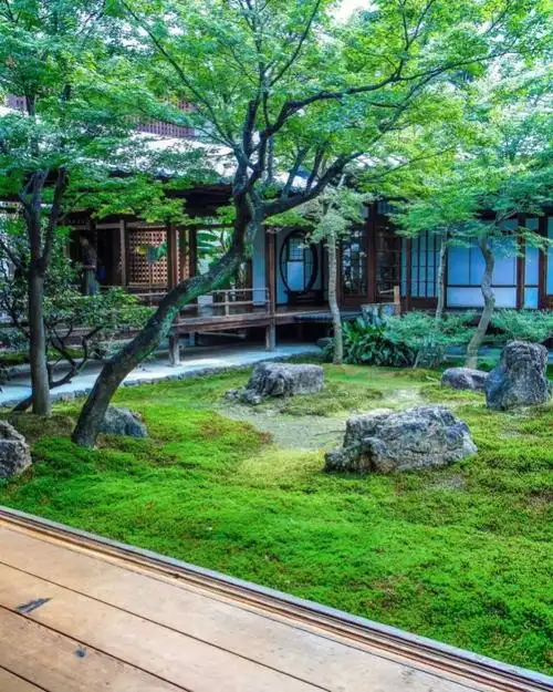 中山别墅装修日式庭院景观设计效果图别墅院子设计方案了解下