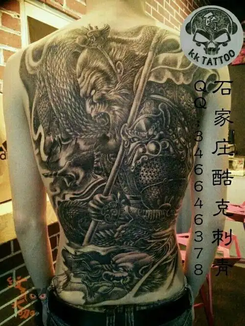 斗战胜佛满背_纹身图案手稿图片_无双的纹身作品集