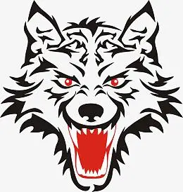 狼头  免扣  霸气狼头  矢量图
