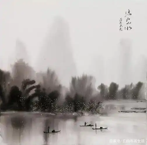 一组淡雅清新的水墨画!美妙!