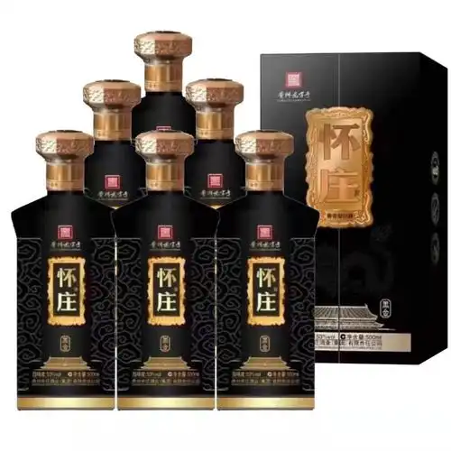 白酒批发 怀庄黑金53度酱香型白酒500毫升6瓶整箱批发一件代发