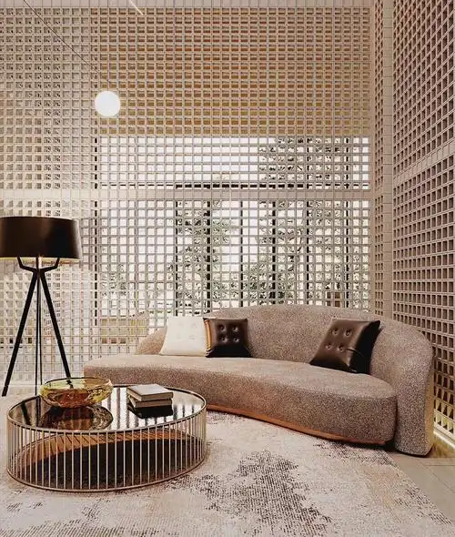 米色镂空墙好美啊