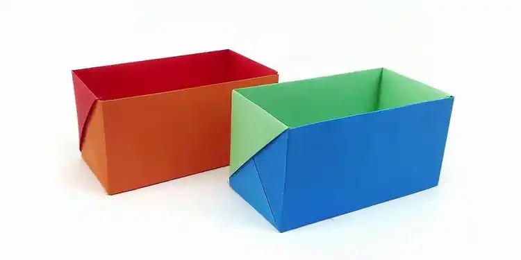 一张纸折出个长方形盒子,收纳你的桌面小东西,手工diy折纸教程_网易