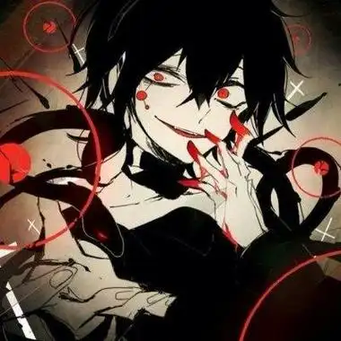 高清血腥的二次元黑暗系头像男生图片动漫头像图片