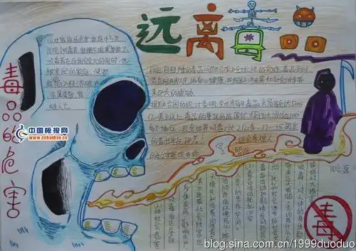 关于拒绝纹身从我做起手抄报 手抄报模板大全