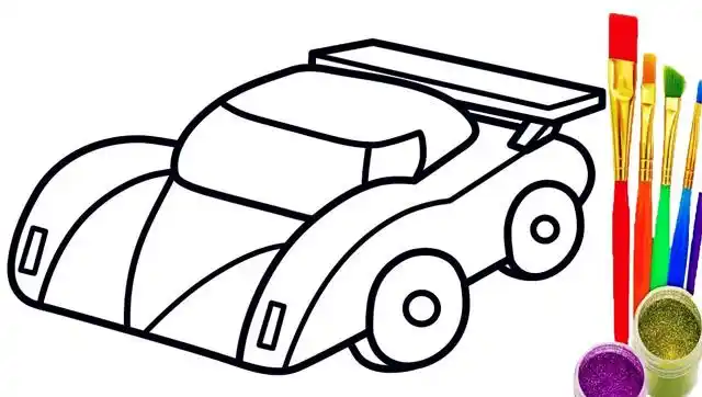 2简单漂亮的跑车画法  02:09  来源:-给宝宝画一辆跑车学习颜色简笔画