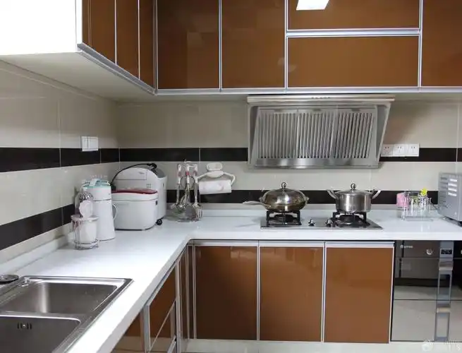 现代风格农村厨房设计图_设计456装修效果图