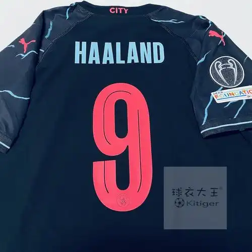 puma彪马正品2324曼城第二客场球衣球员版印字号章77045903