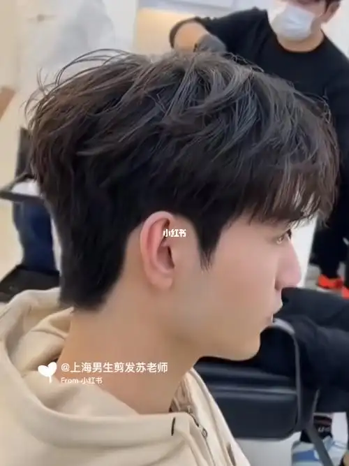 头顶服帖发量少的男生一定要烫!韩系气垫纹理烫帅气又自然|男士发型参