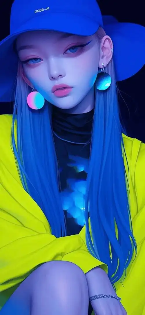 壁纸多巴胺插画女孩壁纸